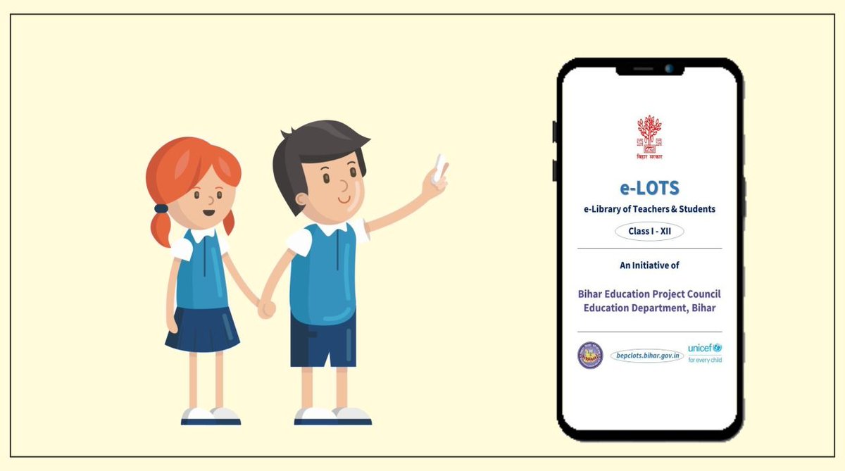SudhanshuSME's tweet photo. Now the education of the child has become easy through #eLOTS.
This is a commendable step by the @BiharEducation_
All of you are requested to educate your child from #eLOTS in this melancholic time of #COVID19
@bepcslo https://t.co/oM7RaXp7A3