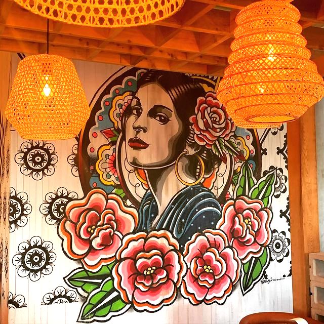 Shout out to ROY Hospitality Design Studio for designing both of our locations and commissioning this beautiful mural. Come see this lovely lady IRL and grab some food and cocktails while you're at it...