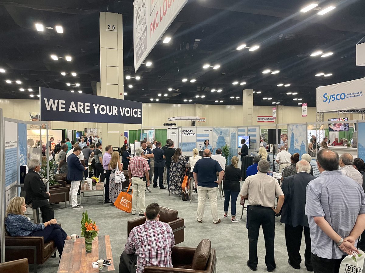 KelseyJErickson's tweet photo. Great crowd for @TXWorkforce Commissioner Aaron Demerson in the #TRAMarketplace PAC Lounge. There’s still time to contribute and join us! Help us elect restaurant champions in TX! https://t.co/T0OTeVJJMx