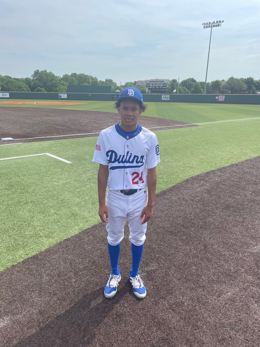 #DFWClassic F: <a href="/DulinsDodgers/">Dulins Dodgers</a> 16U Hecht/Larson 4, Colorado Demons 0
PoG: Gage Larson 7IP, 2H, 0R, BB, 4K
Hitter: <a href="/JStrings24/">Jalen Stringfellow</a> 2-3, RBI, BB, 2SB