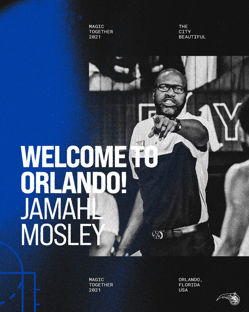 We have named Jamahl Mosley as our head coach. 

Welcome to Orlando, Coach Mosley!

on.nba.com/3e3eKeb