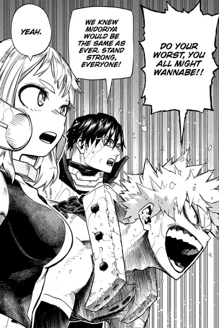 Kacchako looking good next to each other (and iida😂) since the beginning🥺💖 ch 07/ #bnha319 