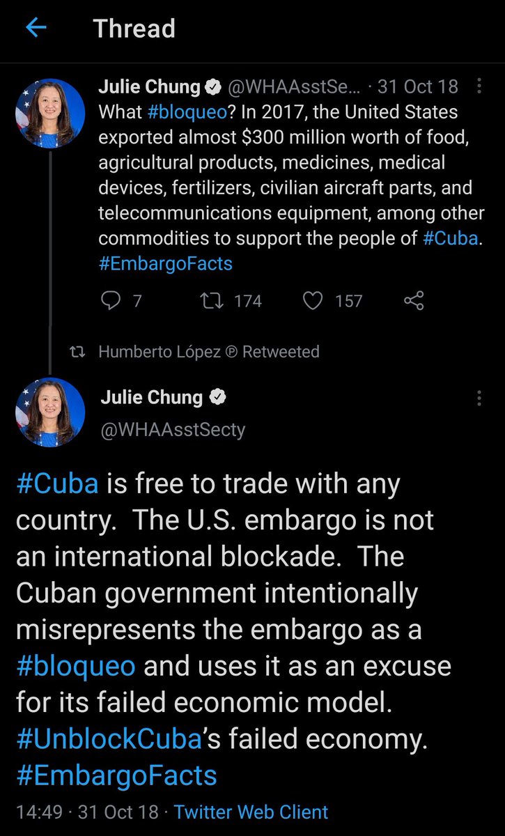 4afreecuba's tweet photo. @R_Malmierca #Mentiriso Malmierda #ElBloqueoEresTu #Cuba #CubaEsUnaDictadura https://t.co/zrW6XEseBf