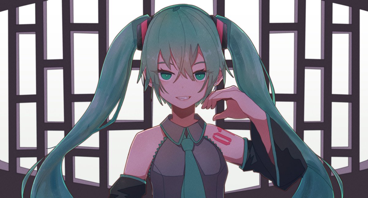 初音ミク「初音ミク

#初音ミク  #イラスト 」|Rineのイラスト