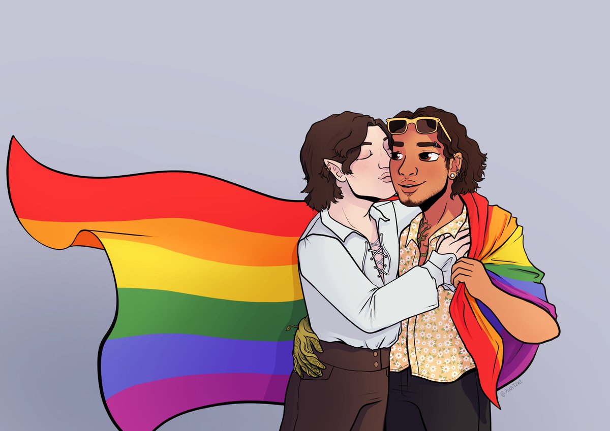 MargaritoNava_'s tweet image. Hey buds. @DracaenaThomas and I have a big announcement that, ah, may surprise no one. 

We're engaged!!! 💚🖤

(// art by the amazing @pikatzke, pls untag in replies)