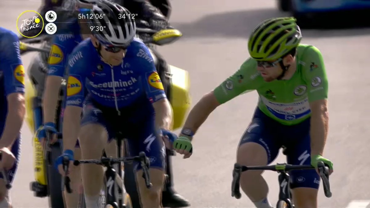 SBSSportau's tweet image. He's made it! Cav rolls in with almost 9 minutes to spare 🤜🤛

#couchpeloton #sbstdf #TDF2021