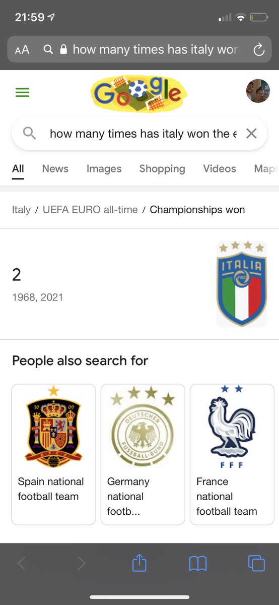 iamsh4n's tweet photo. #Euro2020Final  why is it saying Italy has already won???👀 https://t.co/hX82YTUG2F