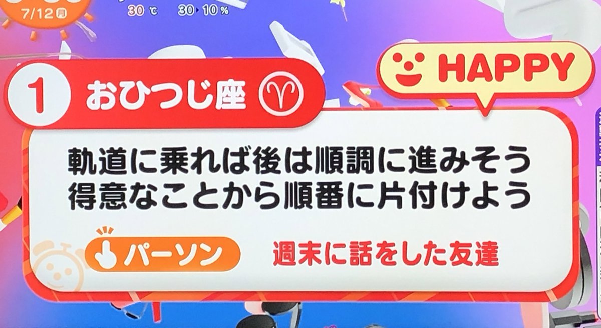 占い めざましテレビ めざまし占いを集計してみた