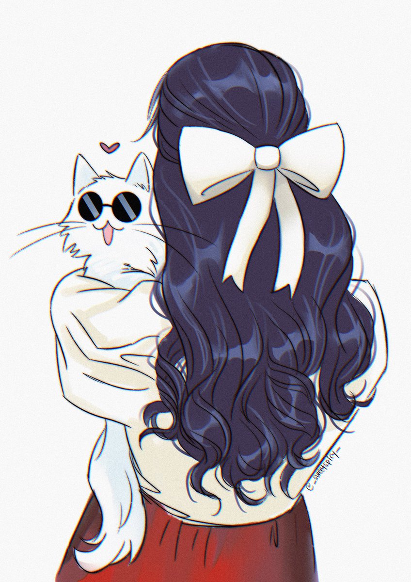 _sweetspicy_'s tweet photo. Gojo cat x Utahime doodle https://t.co/XzT2A4hg6I