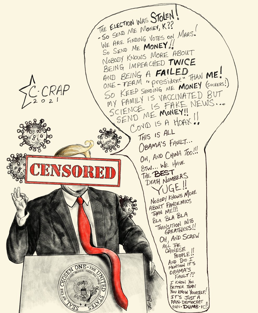 jonlionfineart2's tweet image. I had to update my #TFG drawing in honor of him speaking at C-CRAP2021 today

#cpac2021