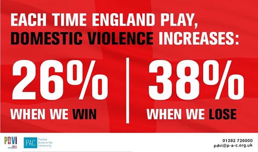 My 14 year old has just told me about the rise in #DomesticViolence #DV when England play football, win or lose, many will suffer tonight. I’m so proud he’s aware and thinking of those who are vulnerable tonight.

Be aware. Listen out. You could save someone who needs you ❤️