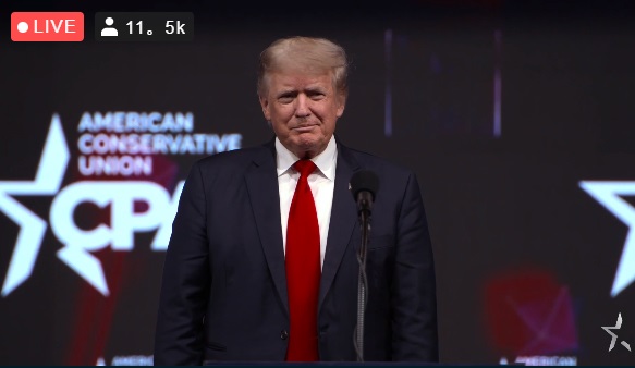 Tomo20309138's tweet image. トランプさん、登場～～～ #CPAC2021