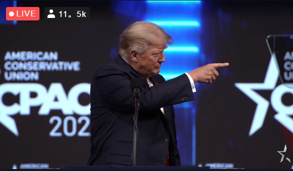 Tomo20309138's tweet image. トランプさん、登場～～～ #CPAC2021