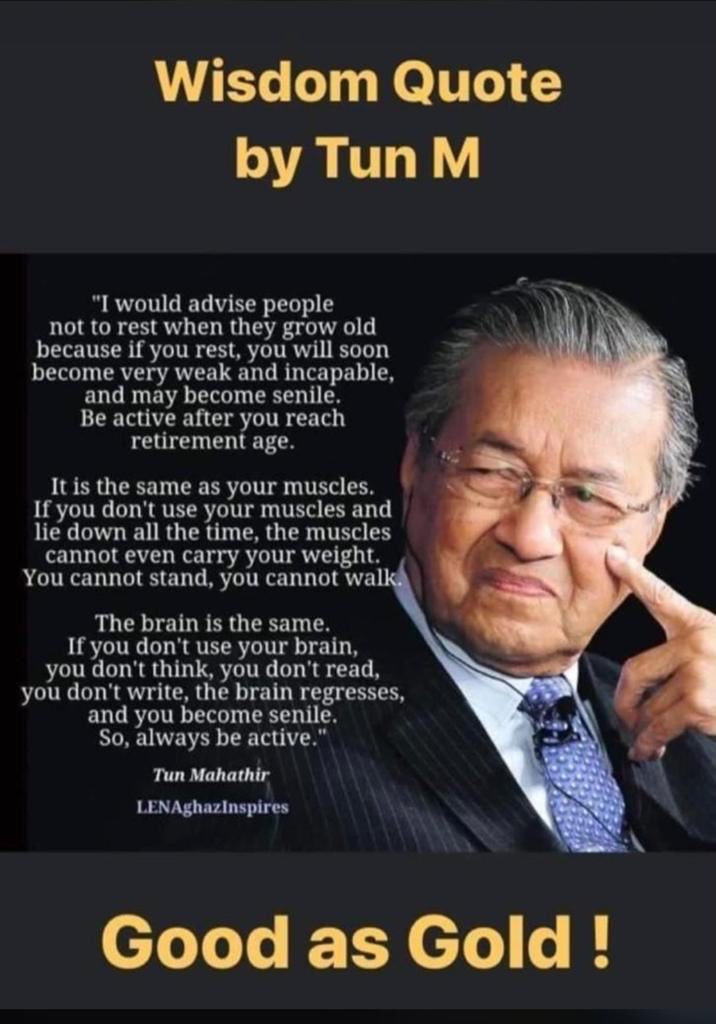 When old: health must be good to keep working, or does work keep you healthy 🤷🏽‍♂️.  Ultimately it’s God’s Grace and spiritual strength.