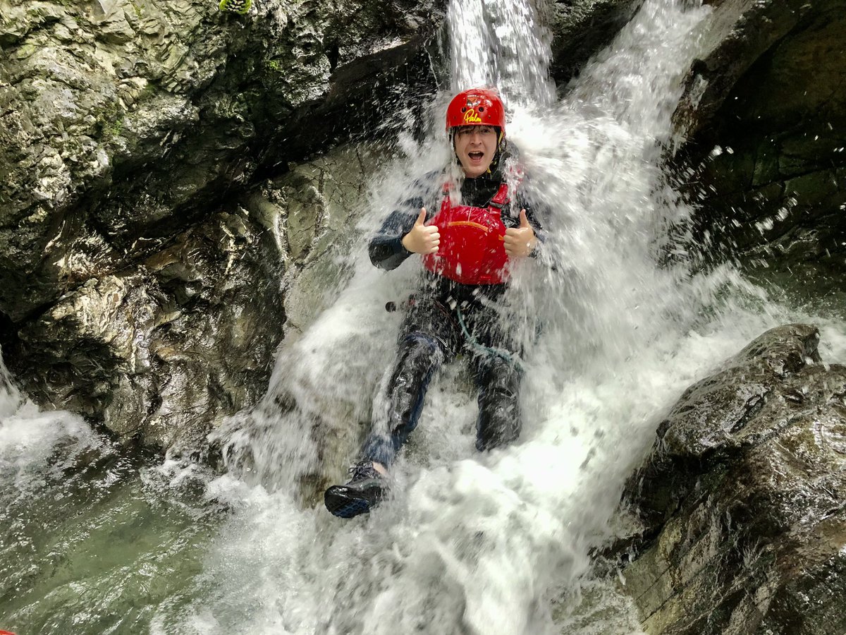 Ghyll scrambling in Church Beck, Coniston. Great fun with <a href="/TomHarrisonOrg/">Tom Harrison House</a>