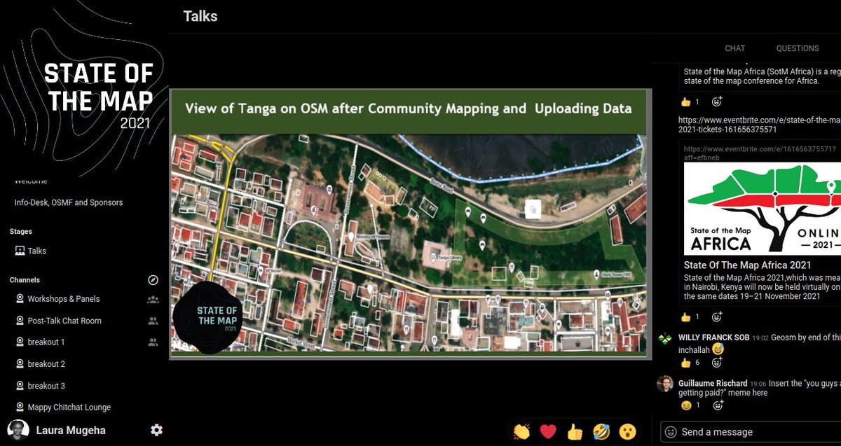 It was so great to talk at #StateoftheMap on Tanga Building Imports and Community mapping in Tanga at large. #lightningtalk
