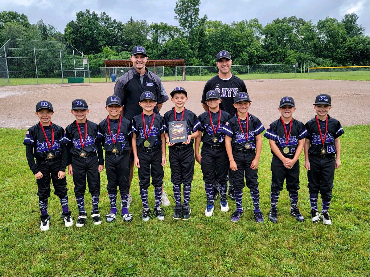 rays_travel's tweet photo. 9U USSSA Stars &amp; Stripes tournament champs! 
Weather shortened but dominant.  Cumulative scores of 45-6!! 🟪⬛️ https://t.co/lz1fvY4xgw