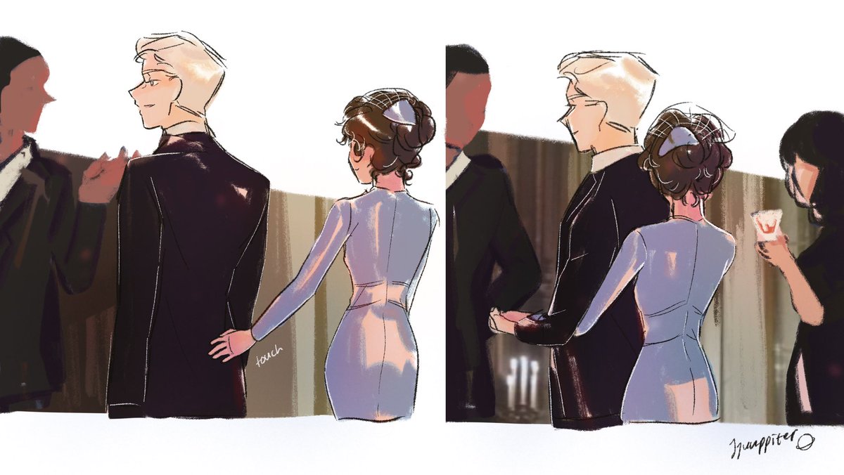 jjuuppiter's tweet photo. #dramione fancy british party pda 🦦🐍 https://t.co/tAAKNyMFyS