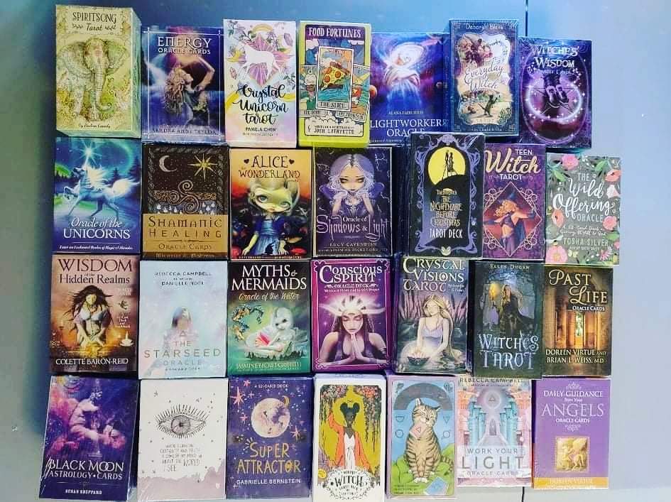 MagikLlc's tweet photo. $15 a piece. DM us your shipping address and email and we'll send you an invoice and ship them out! #tarot #oracle #wiccan #pagan #paypal https://t.co/PYpAxm70tA