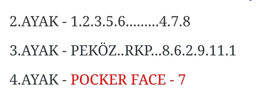 Sercankaya62's tweet photo. https://t.co/lVd4IWmB2K Altılımız ilk ayakta yatsada cazip Bankomuz #pockerface pistte iniş yapmıştır 🍬🍬🍬 https://t.co/NhJnI7MliE