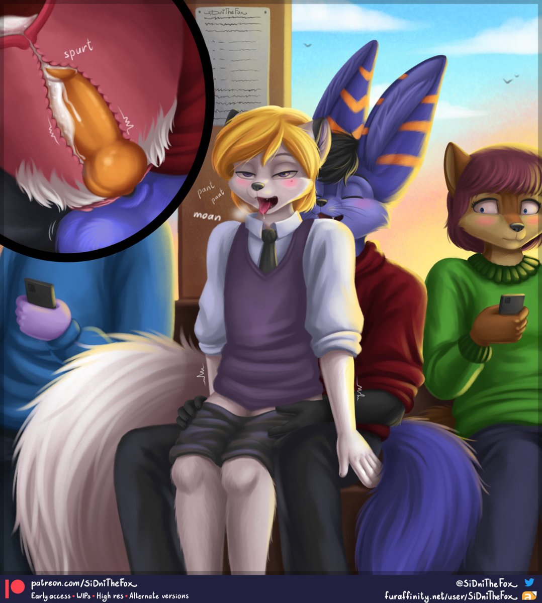 Bus ride - cum version AM (Sidnithefox) #nsfw #furryporn #yiff #yiffbot htt...