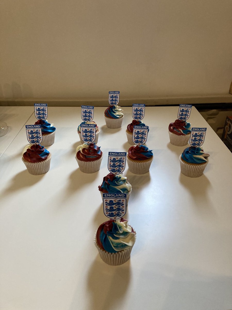#ComeOnEngland what formation are the team playing tonight? Going to Enjoy our #cupcakes whilst watching the game tonight! #ItsComingHome