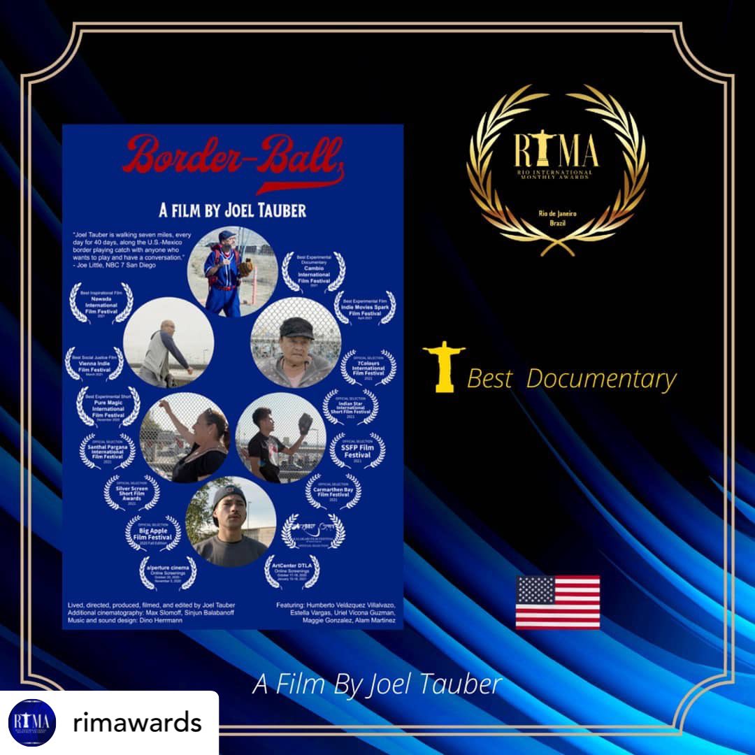 WFU Art (@wfuart) on Twitter photo Border-Ball, a film by <a href="/WakeForest/">Wake Forest University</a> Prof @JoelTauber that chronicles his 40-day pilgrimage along the US-Mexico border, wins Best Documentary at RIMA - Rio de Janeiro International Monthly Awards!
borderball.net
rimacontato2021.wixsite.com/rima
#border_ball #rimawards #wakethearts Border-Ball, a film by <a href="/WakeForest/">Wake Forest University</a> Prof @JoelTauber that chronicles his 40-day pilgrimage along the US-Mexico border, wins Best Documentary at RIMA - Rio de Janeiro International Monthly Awards!
borderball.net
rimacontato2021.wixsite.com/rima
#border_ball #rimawards #wakethearts