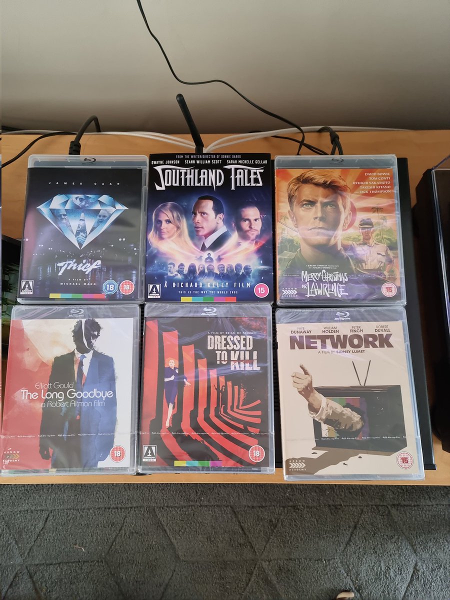 PaulBenstead6's tweet photo. @ArrowFilmsVideo @ARROW_Player whent on an Arrow films spending spree. Looking forward to digesting some stone cold classics and contemporary films alike. Keep up the good work 👍 https://t.co/oemaS6ohvy