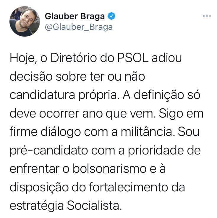BabaPsol's tweet photo. Leia a declaração ao Diretório Nacional do PSOL e para a militância do partido assinada por Glauber Braga, CST, APS, Comuna, MES Fortalecer o PSOL, MER e Nova Práxis: https://t.co/ZjORenutlT https://t.co/jAirToWBmG