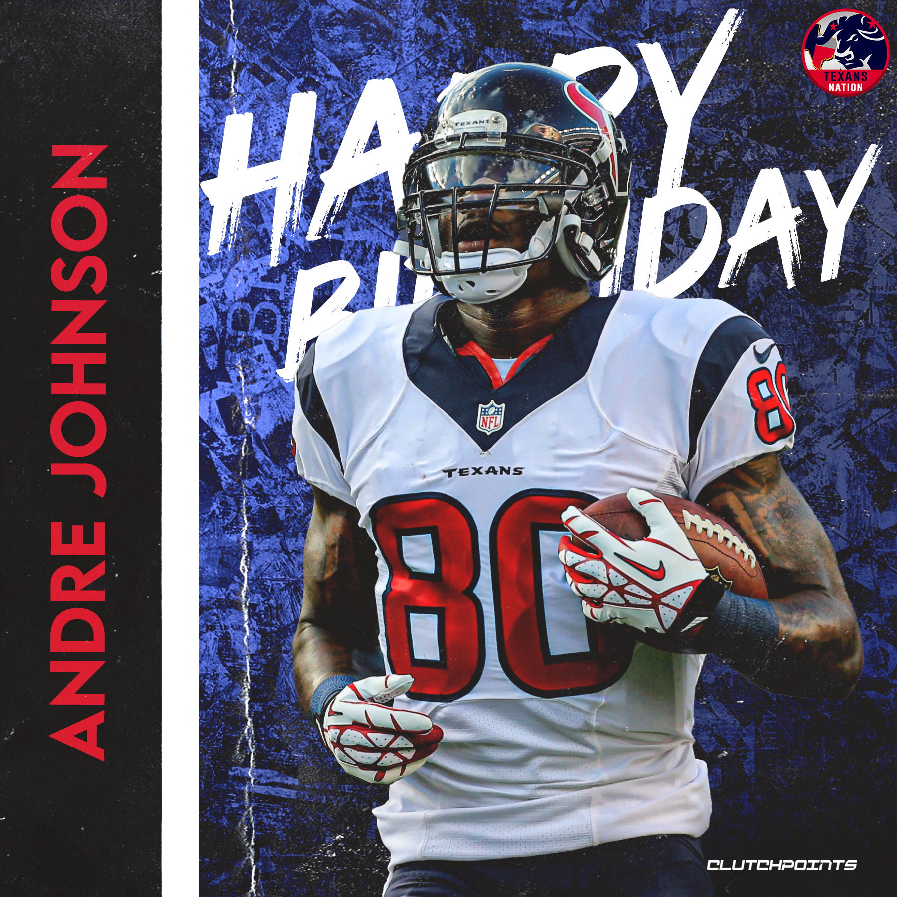 Join Texans Nation in greeting Andre Johnson a happy 40th birthday! 