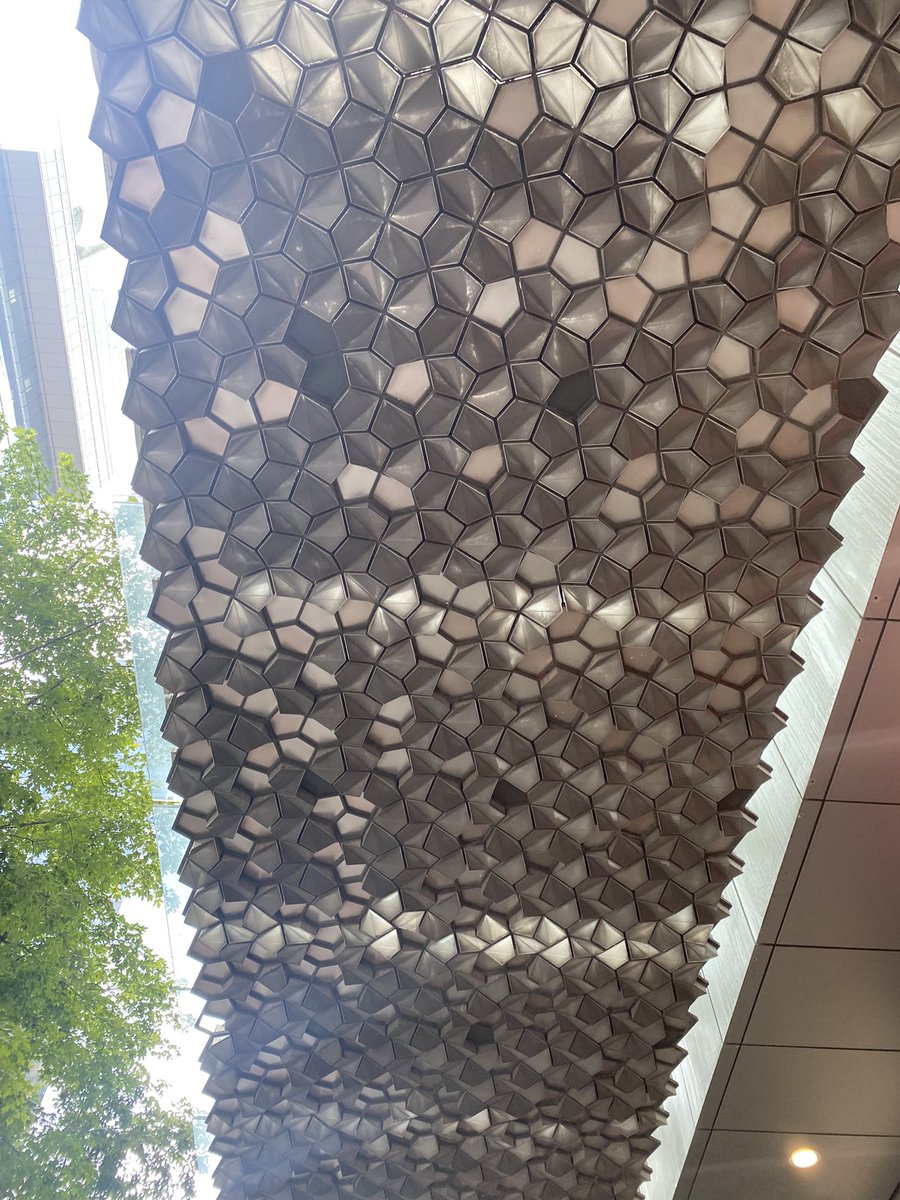 curate2life's tweet photo. Had to stop and take a picture of this outdoor ceiling tile https://t.co/ZKnitkx4c6