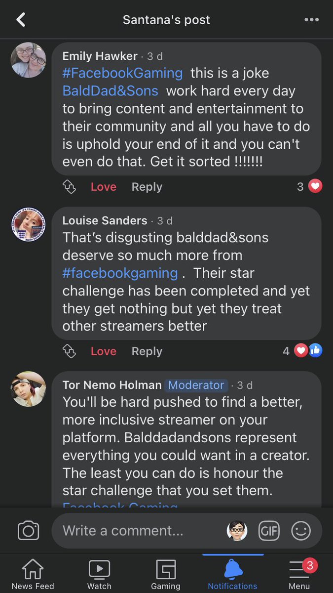 Ladyking3's tweet photo. @FacebookGaming please give @BalddadSons their stars! They completed the bonus! So Where are the bonus stars that were promised? https://t.co/FwOyqWNW1j