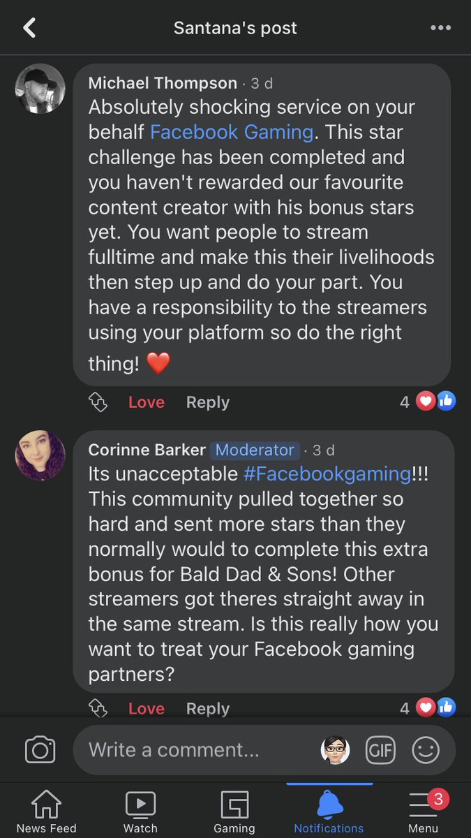 Ladyking3's tweet photo. @FacebookGaming please give @BalddadSons their stars! They completed the bonus! So Where are the bonus stars that were promised? https://t.co/FwOyqWNW1j