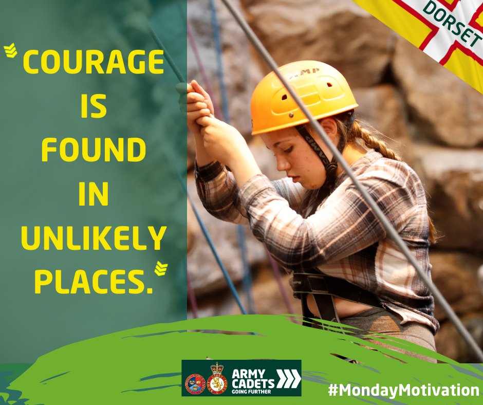 Dorsetacf's tweet photo. Monday Morning and it's the start of a new week. 

'Courage is found in unlikely places'
JRR Tolkien
#mondaymotivation #ACF #VirtualACF #WeAreBack https://t.co/ekHst1UVce