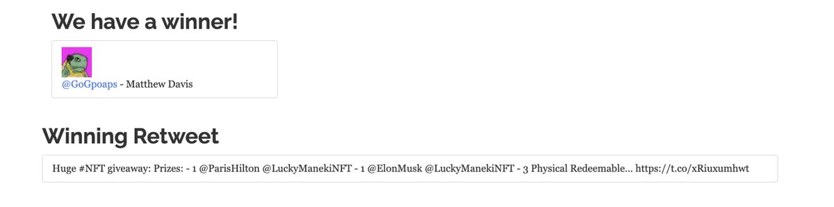 ManekiGang's tweet photo. This is the winners thread! 

Starting with lucky winner #1 @GoGpoaps congratulations your random prize is....

The @Bitlectro DreamLoops #1055 https://t.co/BZxVoAtqfF

DM your ETH wallet addy and I'll get this sent to you asap!

Winner #2 incoming in the comments. https://t.co/peHmMFc4xY