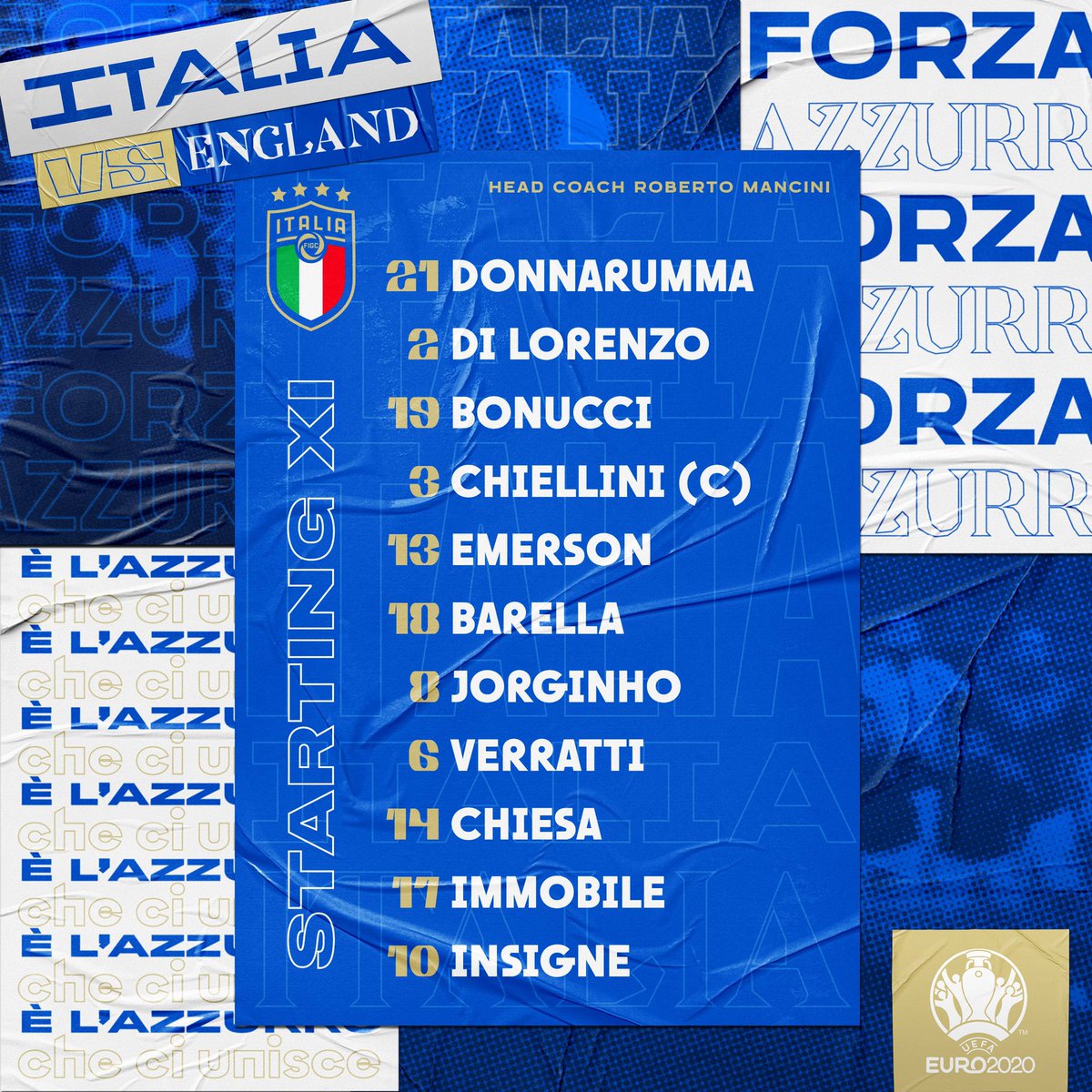 3PintsTW's tweet photo. Your Teams for tonight’s #EURO2020 Final? Who’s your money on? #ENG #ITA  #ITAENG https://t.co/K28tb8nhqH