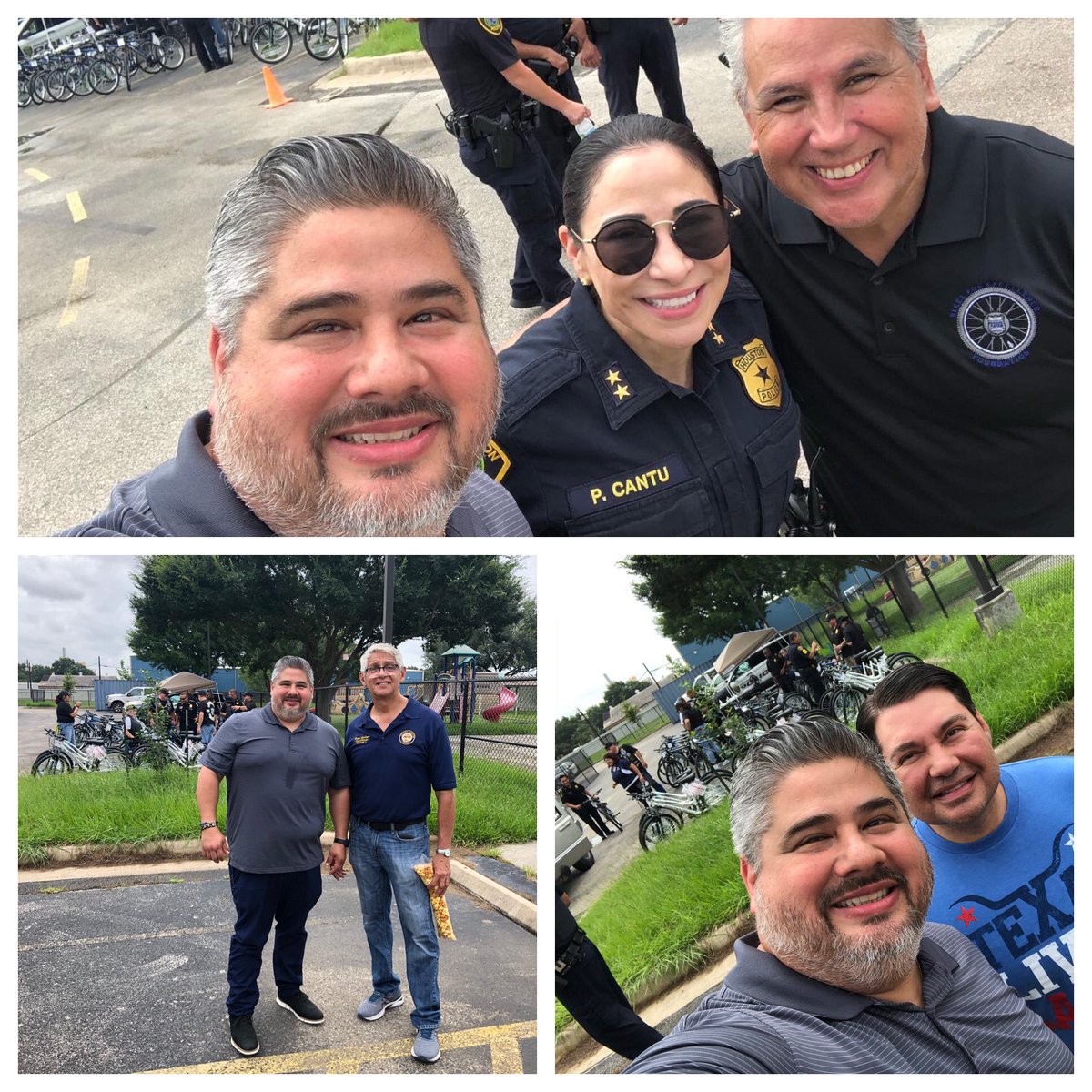 Yesterday <a href="/mpjaimes1/">M P Jaimes B4E</a> (Bikes for Excellence Foundation) did what they have done every year for the past 15 years, they gave away 100s of bikes to kids. Huge kudos to Martha, <a href="/LiraSerg/">Sergio</a> &amp; the entire B4E board &amp; all law enforcement agencies that always show up to volunteer. ❤️👮🏻👮🏻‍♂️🚲