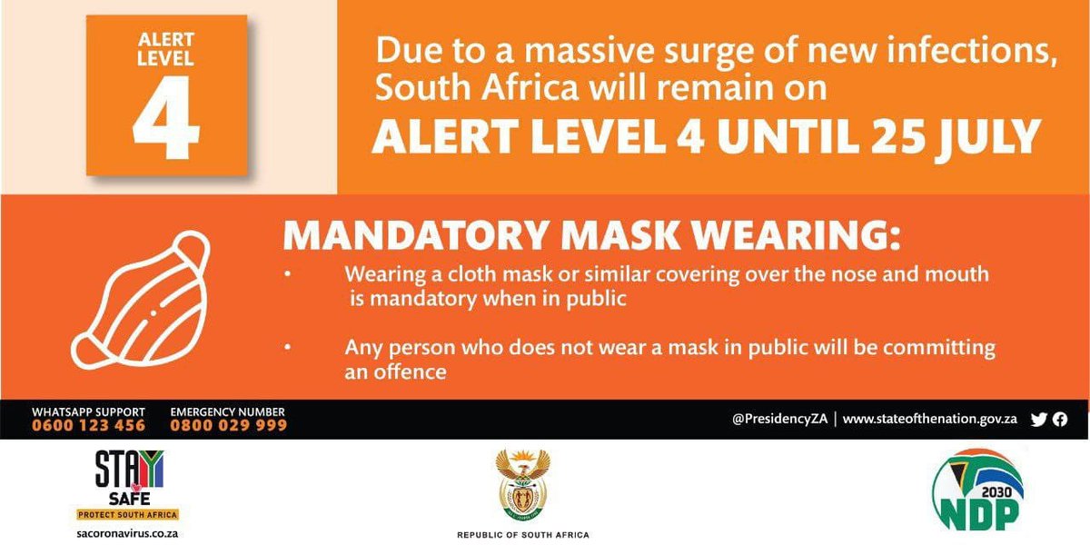 lovecapetown's tweet image. All the latest updates
#alertlevel4 extended.
#StaySafe #covid19SA
#lovecapetown #SouthAfrica