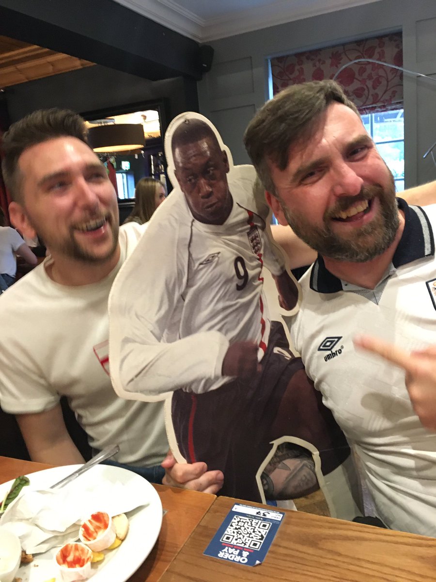 ColyerAwesome's tweet photo. @EmileHeskeyUK joining us for the big game @deanobowers #Euro2020Final #wembley #ItsComingHome https://t.co/63910R5kSo