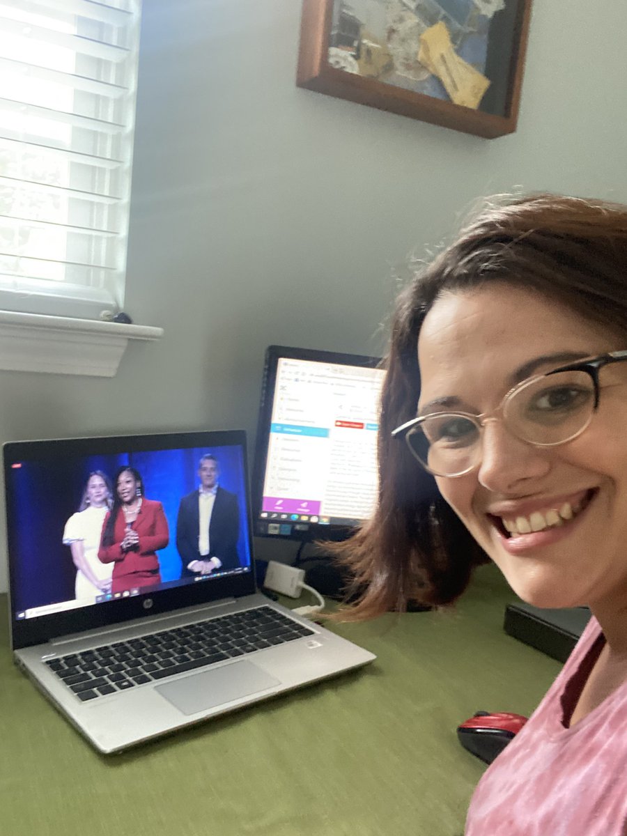 #notatASCA21 selfie with some of my ASCA friends! Wish I were there in person with you all! <a href="/DrTinishaParker/">Tinisha Parker, Ph.D</a> <a href="/Counselor_Kirk/">Sarah Kirk, PhD</a> @MrJGoldman #ASCA21