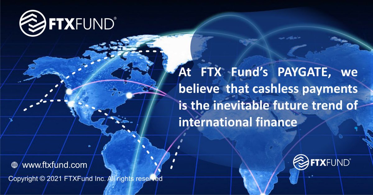 FTXfundofficial's tweet photo. At FTX Fund's PAYGATE, we believe that cashless payments is the inevitable future trend of the international finance

#ftxfund #BSC #Paygate #cashless #blockchain #payment https://t.co/bSEtypSb6Y