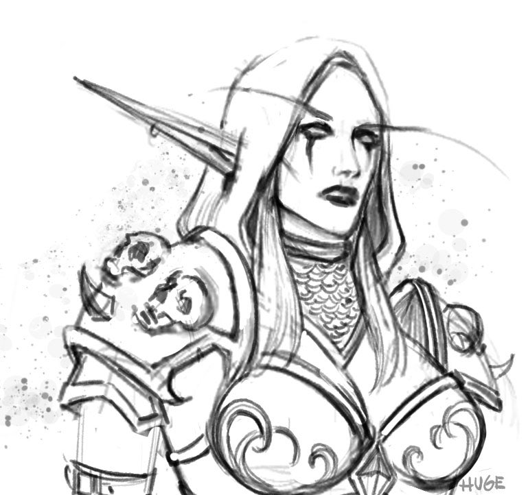 ForsakenMoorg's tweet photo. My queen 🖤 #sylvanas https://t.co/s10gMlSFVN