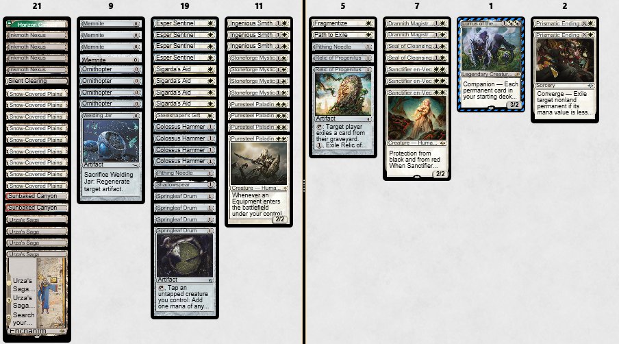 shadow_PT_MTG's tweet photo. Won the modern challenge with Hammer. Decklist very similar to @hamudao3 https://t.co/7IJVQzGA97