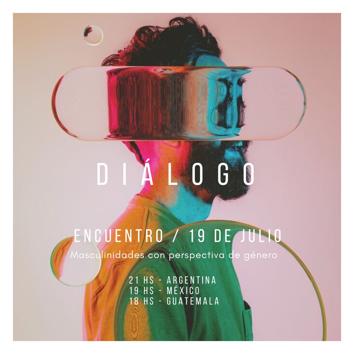 • J U L I O •

Resérvate el lunes 19 de julio para dialogar sobre los rituales de iniciación y continuidad que hemos generado para mantener las credenciales de “machos” y el costo que pagamos por eso.

Solicitá el link por mensaje.