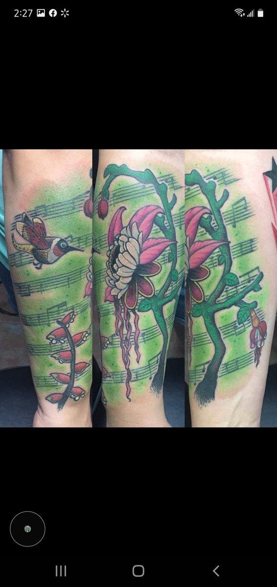 shekinah07's tweet photo. Finished tat…The Garden. Actually notes from the song are tattooed on the background. @Meg4MJ @HumbleAnthem @vivien2112 @RushFamTourneys @rushtheband https://t.co/1AyiCbfoAy
