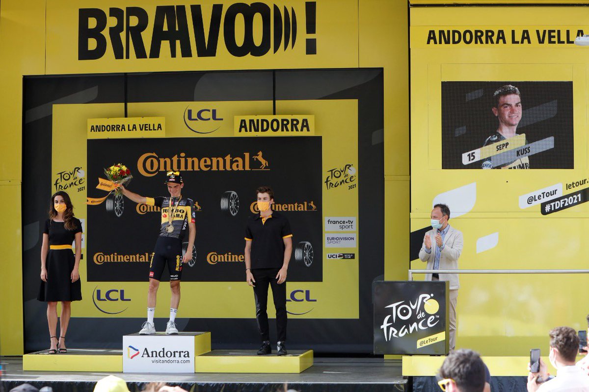 XavierEspot's tweet photo. Avui hem gaudit d’una 15a etapa del @LeTour espectacular i memorable. Des del 1964, ja són sis les edicions que han passat per Andorra. Aquest cop el vencedor ha estat el resident @seppkuss. Moltes gràcies als que ho han fet possible. https://t.co/eXnimqsxX7