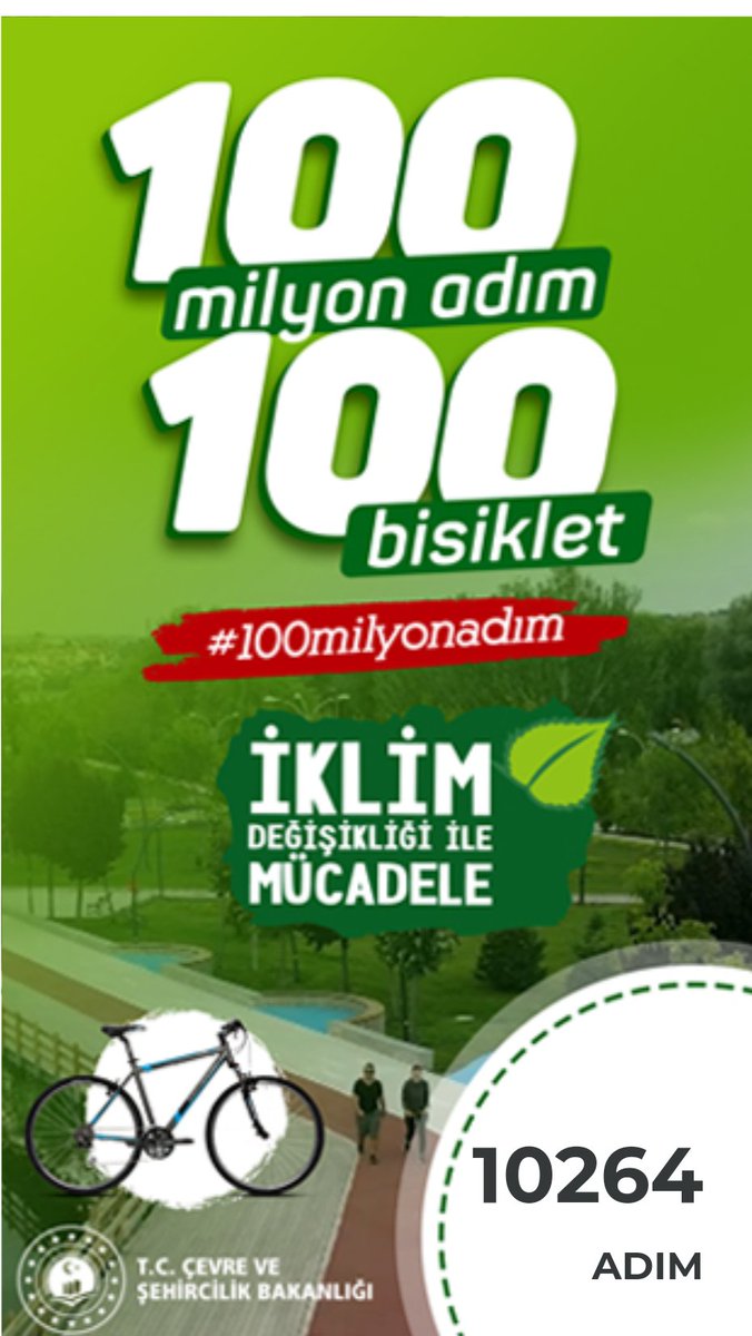 #100Milyonadım  hareket sağlıktır