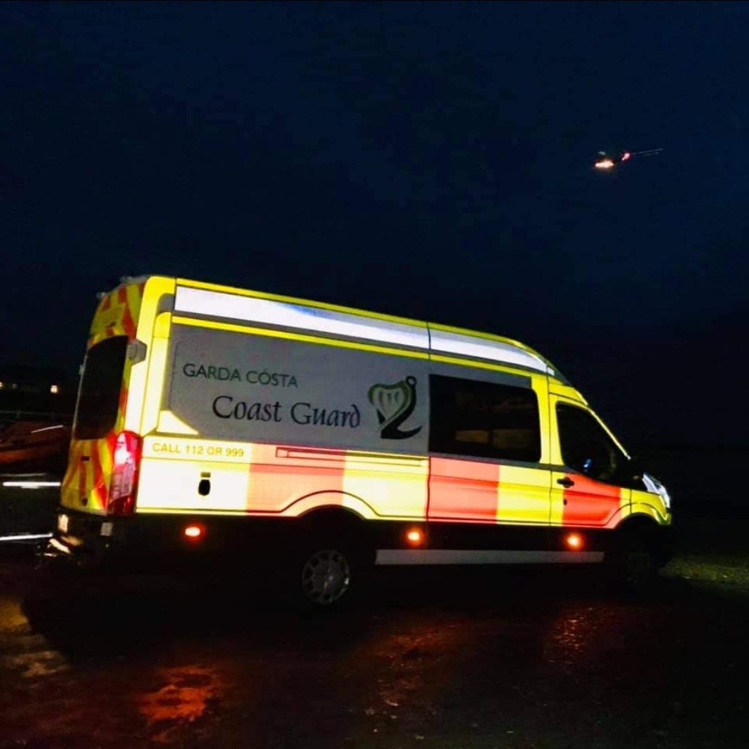 The team were tasked along with our colleagues  Achill Island Coast Guard and Rescue 118 at 2.17am on Friday morning assist An Garda Síochána in the search for a missing person. Shortly after 4.30am the person was located safe and well.
Well done to all involved,great team work.