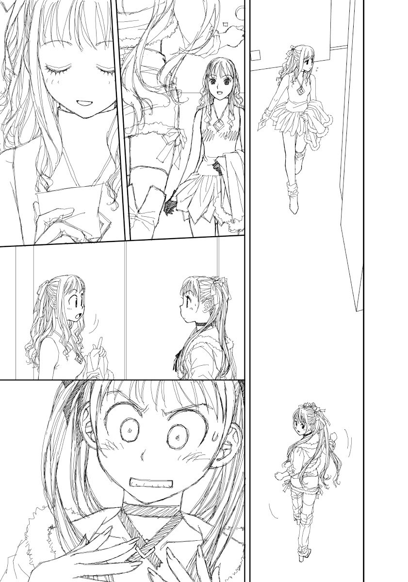 「My doll house」の下描き
台詞フキダシ擬音無し絵その、3

ペーパーレスで仕事してるとコレが原画に相当するのですが………😶 