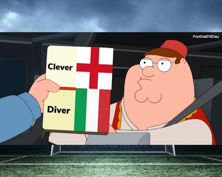 FootballAllDa's tweet photo. #Euro2020Final #EURO2020 #EuroFinal #ITAENG #ItalyEngland #itavseng #ItsComingRome #ItsComingHome https://t.co/m7agBNGBaA